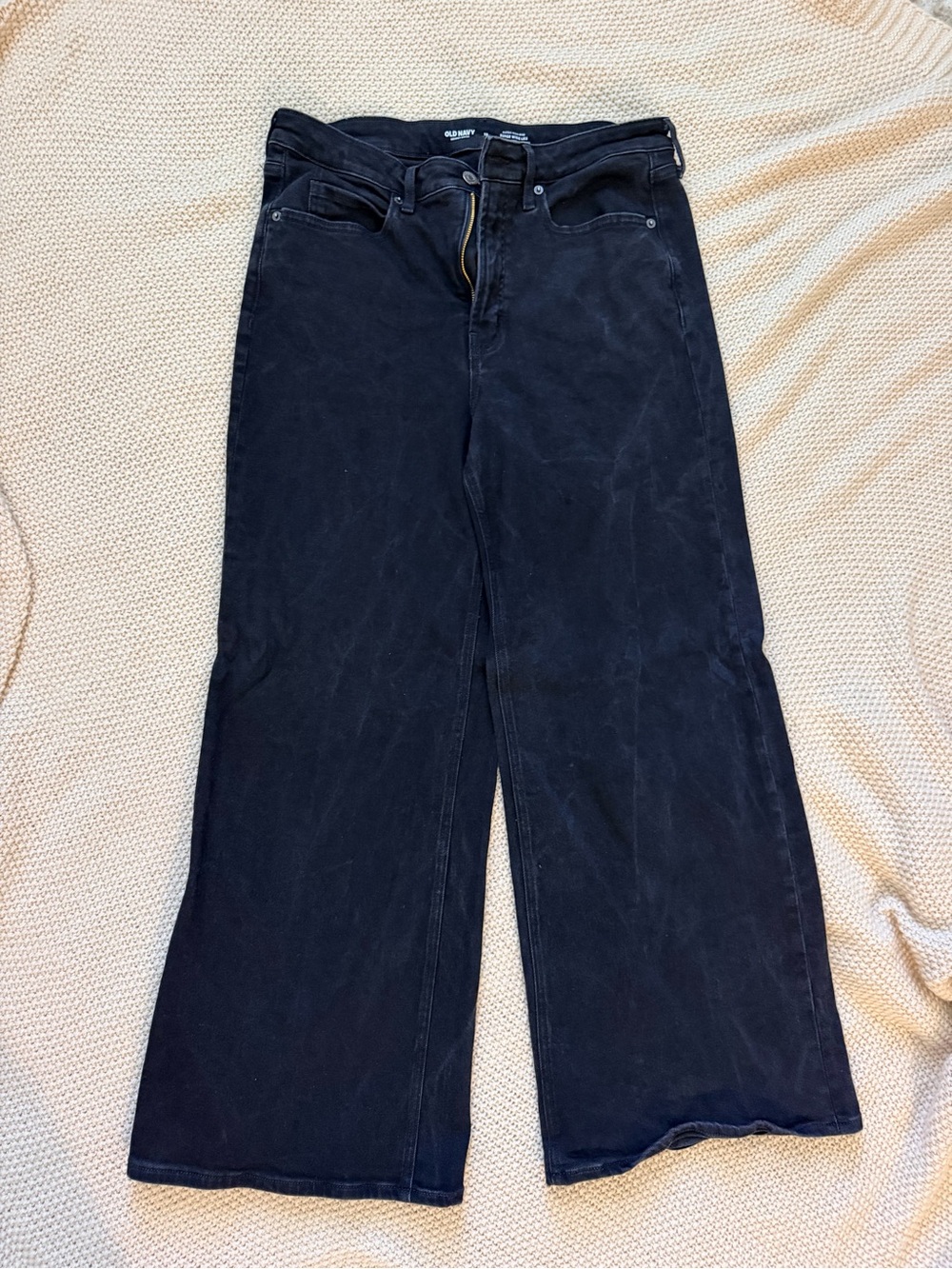 Old Navy Extra High-Rise Super Wide Leg Jeans 🖤